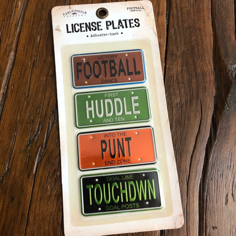 Football Themed Scrapbook 8” x 8” and Sticker Bundle - Picture 15 of 17